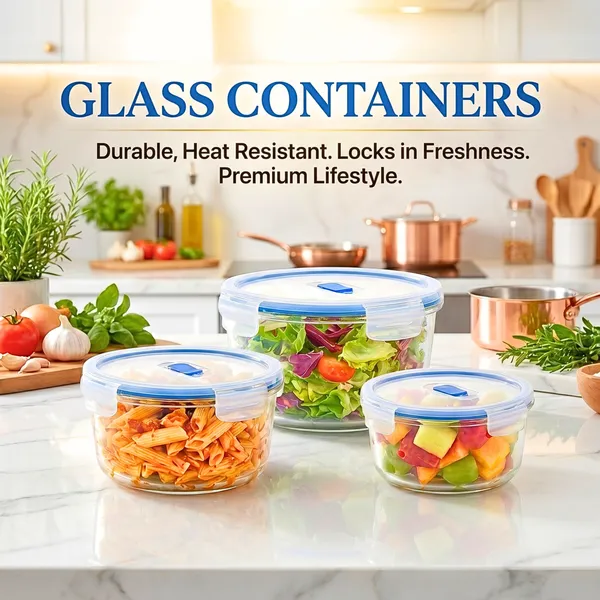 Borosilicate_Round_Shape_Glass_Food_Container-Set_of_three_(Free_Insulated_Tiffin_Bag_and_120_Ml._Glass_Jar_for_Pickle/Mouth_Freshner)