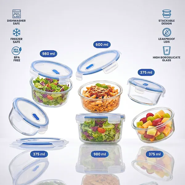 Borosilicate_Glass_Round_Shape_Food_Container-Set_of_3_(Free_Insulated_Tiffin_Bag_and_120_Ml._Glass_Jar_for_Pickle/Mouth_Freshner)