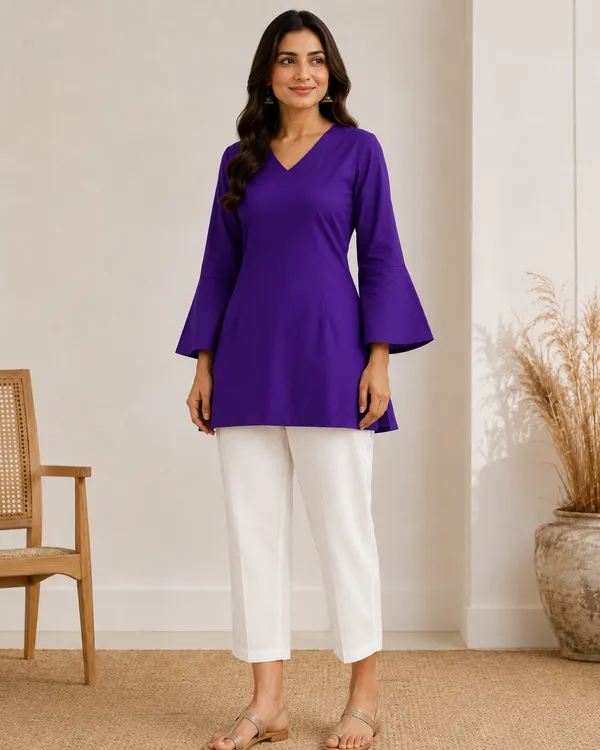 My_Think_Purple_Kurti_For_Women