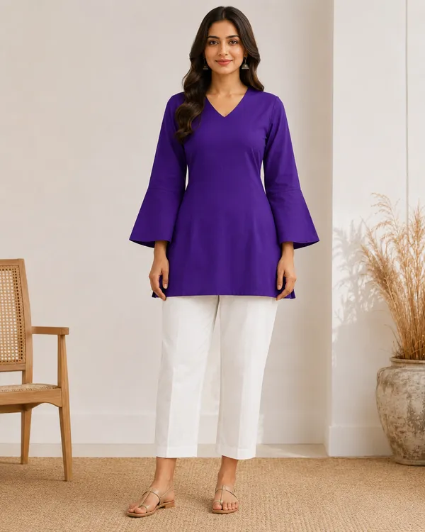 My_Think_Purple_Kurti_For_Women