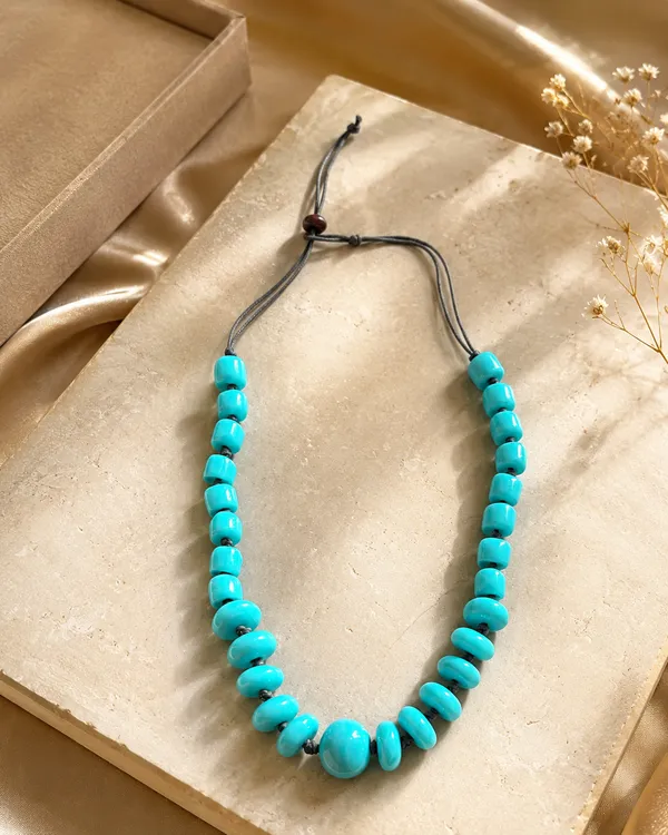 Azure_Pebble_Statement_Necklace
