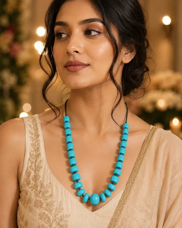 Azure_Pebble_Statement_Necklace