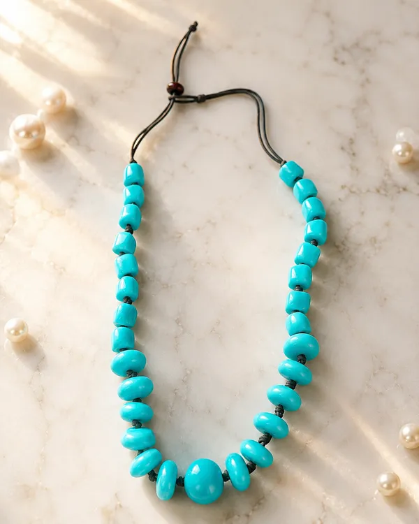 Azure_Pebble_Statement_Necklace