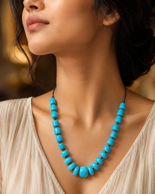 Azure_Pebble_Statement_Necklace