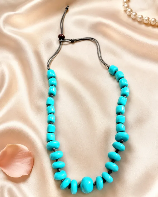 Azure_Pebble_Statement_Necklace