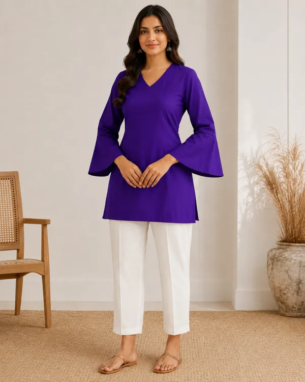 My_Think_Purple_Kurti_For_Women