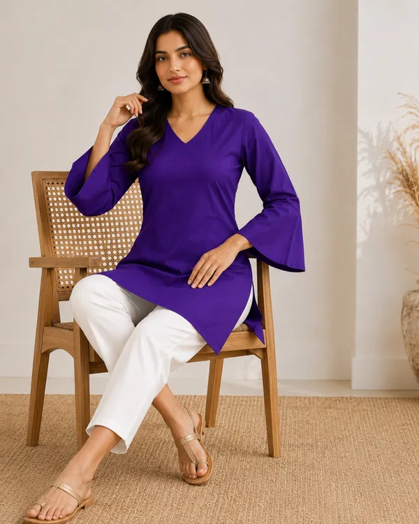 My_Think_Purple_Kurti_For_Women