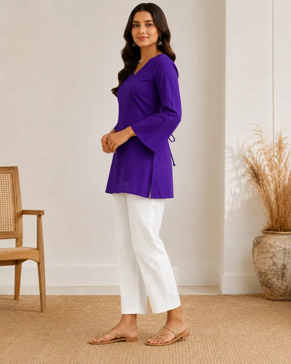 My_Think_Purple_Kurti_For_Women
