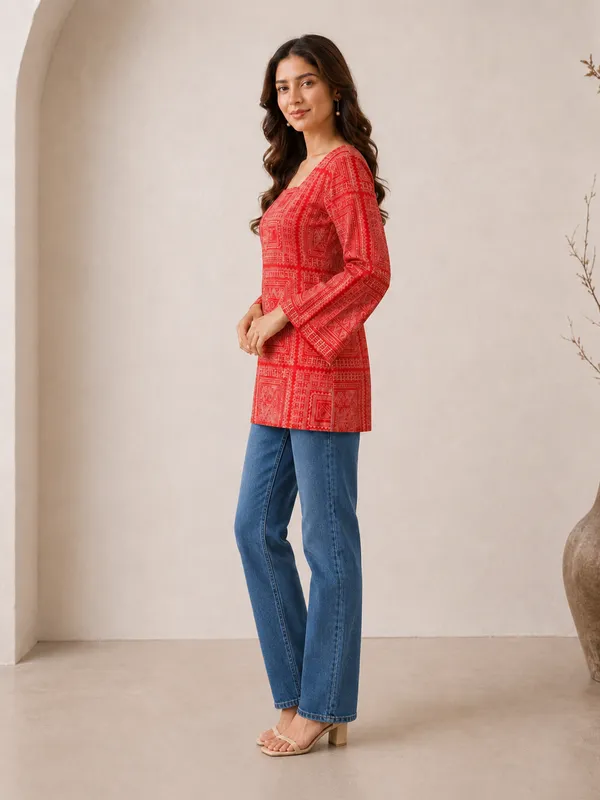 My_Think_Back_Tie-Up_Printed_Kurti_for_Women