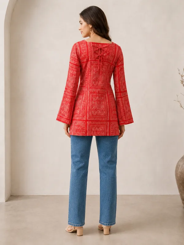 My_Think_Back_Tie-Up_Printed_Kurti_for_Women