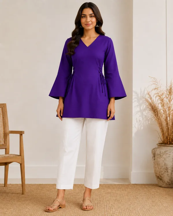 My_Think_Purple_Kurti_For_Women