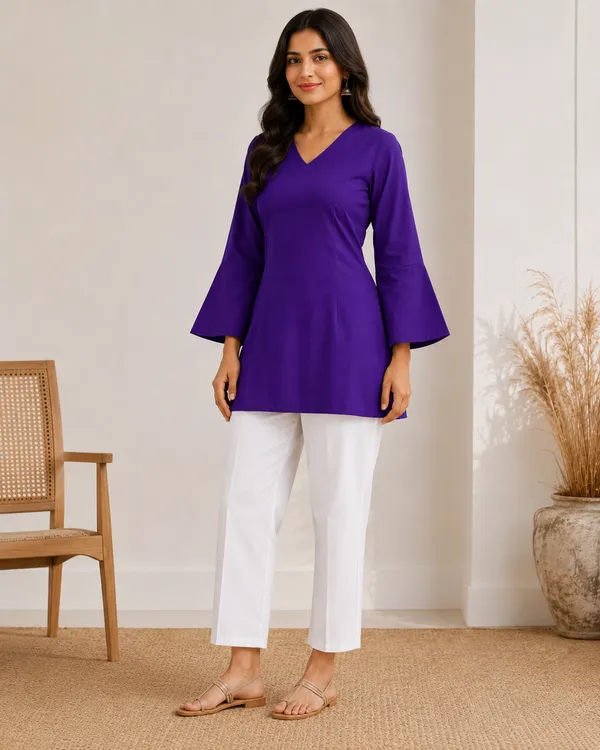 My_Think_Purple_Kurti_For_Women