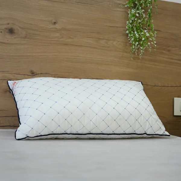 White_And_Blue_Polycotton_Pillow_For_Home_&_Decor