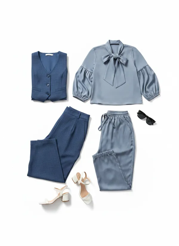 Blue_Linen_Co-ord_Set_For_Women_(Combo_of_2)
