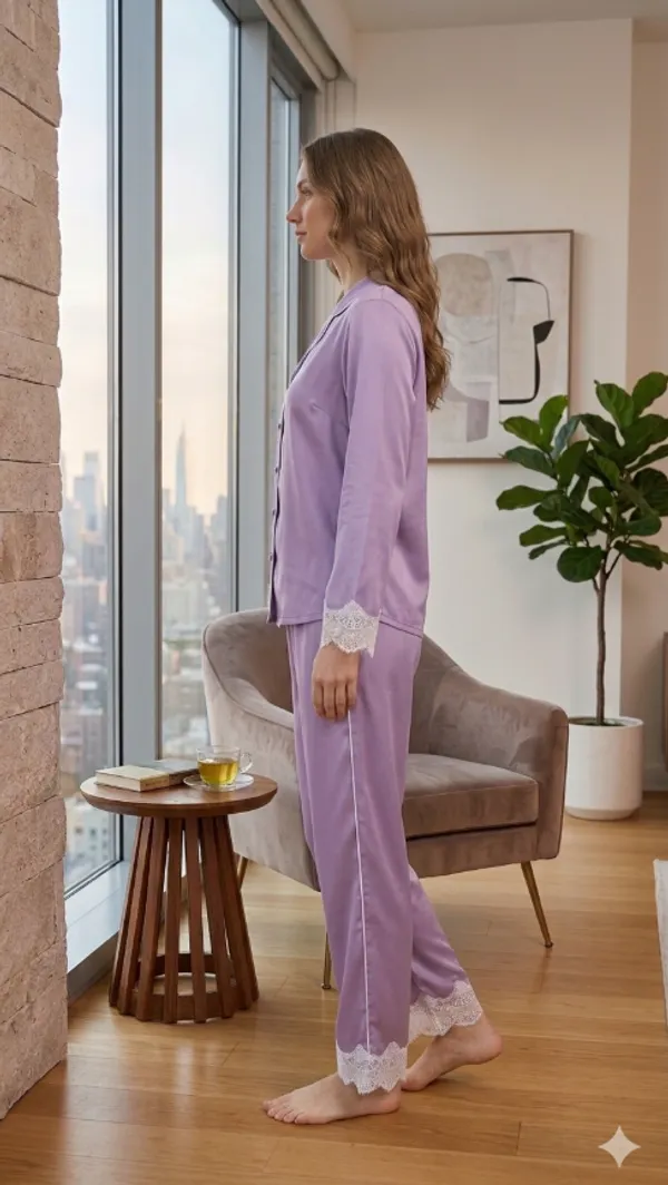 Lavender_Cotton_Blend_Night_Suit_For_Women