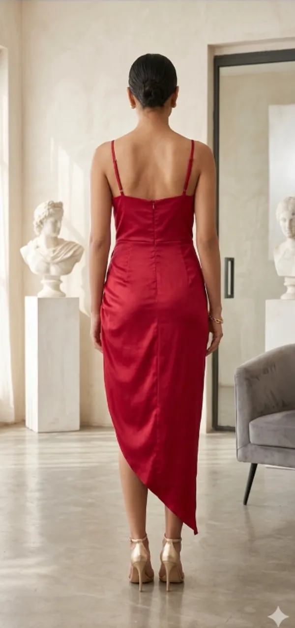 Red_Satin_Cocktail_Dress_For_Women