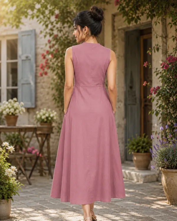 Roselle_Grace_Button-Down_Maxi_Dress
