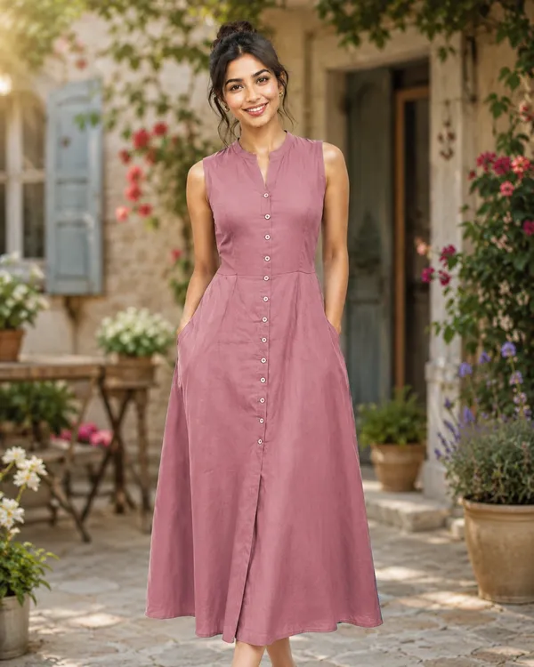 Roselle_Grace_Button-Down_Maxi_Dress