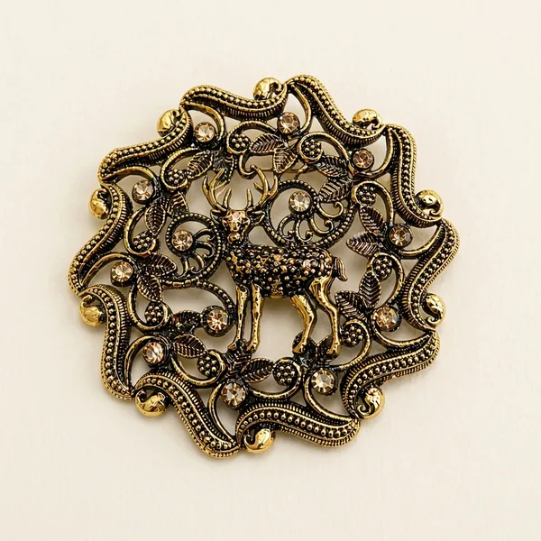 Antique_Gold-Tone_Deer_Brooch_with_Rhinestone_Embellishments