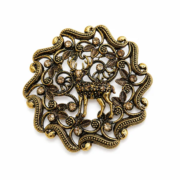 Antique_Gold-Tone_Deer_Brooch_with_Rhinestone_Embellishments