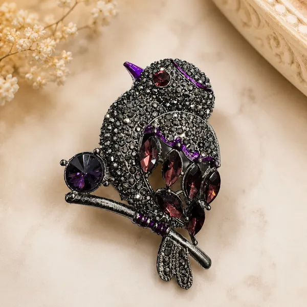 Sparkling_Crystal_Bird_Brooch_Pin_-_Purple_and_Silver_Tone