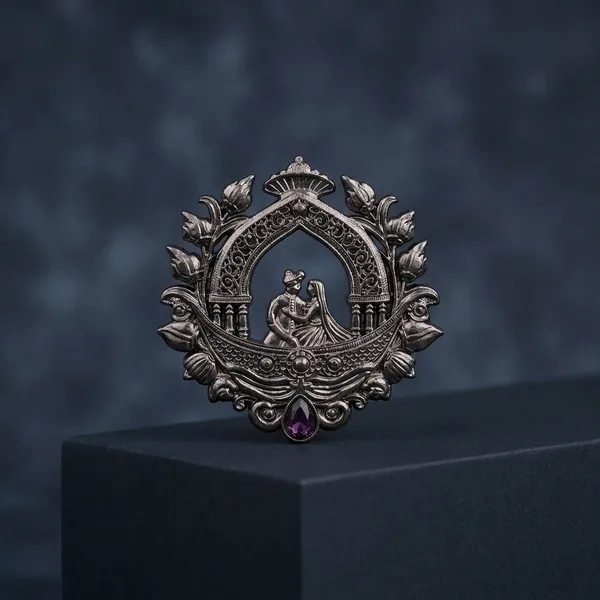 Gold_Metal_Royal_Brooch_For_Men_