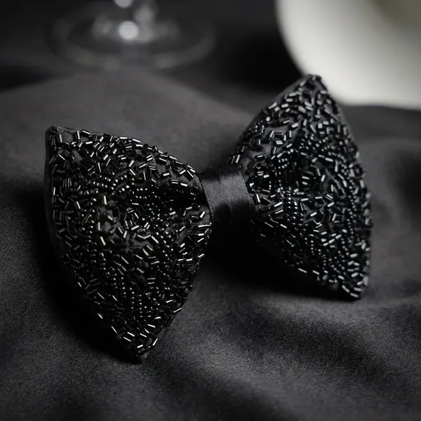 Black_Satin_Bow_For_Men_