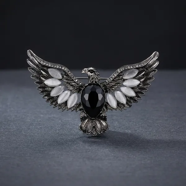 Black_Metal_Royal_Brooch_For_Men_
