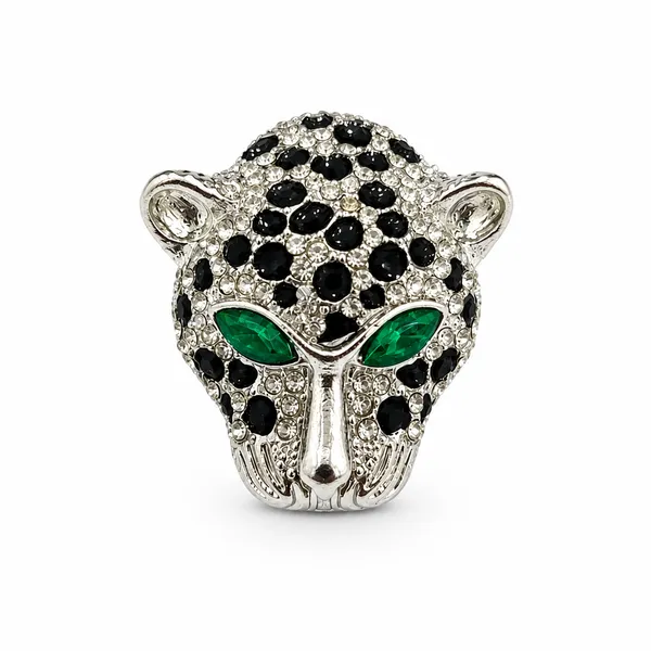 Silver_and_Black_Metal_Royal_Brooch_For_Men_