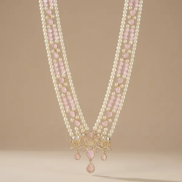 Pink_Metal_And_Pearls_Mala_For_Men