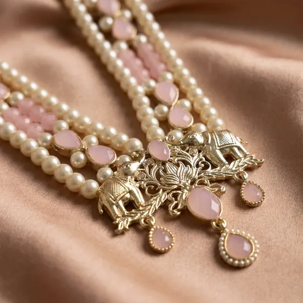 Pink_Metal_And_Pearls_Mala_For_Men
