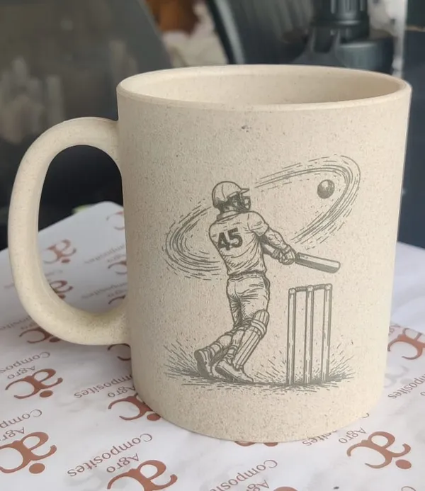 45_Jersey_Number_Cricket_Engraved_Pine_Needle_Coffee_Mug