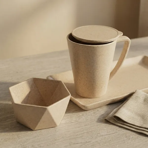 Eco_Luxe_Pine_Needle_Coffee_Serveware_Set_Mugs_Bowl_Tray_Coaster_Modern_Teal_Minimalist_Collection