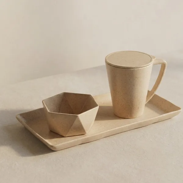 Eco_Luxe_Pine_Needle_Coffee_Serveware_Set_Mugs_Bowl_Tray_Coaster_Modern_Teal_Minimalist_Collection