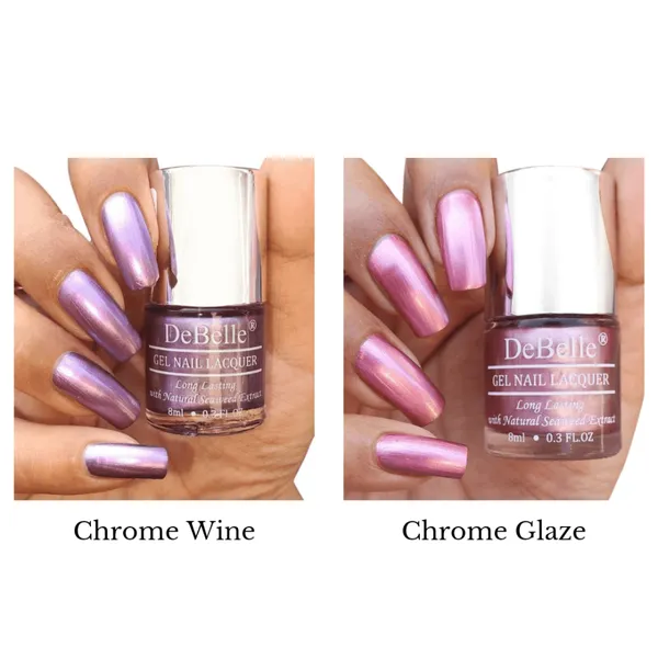 DeBelle_Metallic_Nail_Polish_Combo_Of_2_(Chrome_Glaze,_Chrome_Wine)