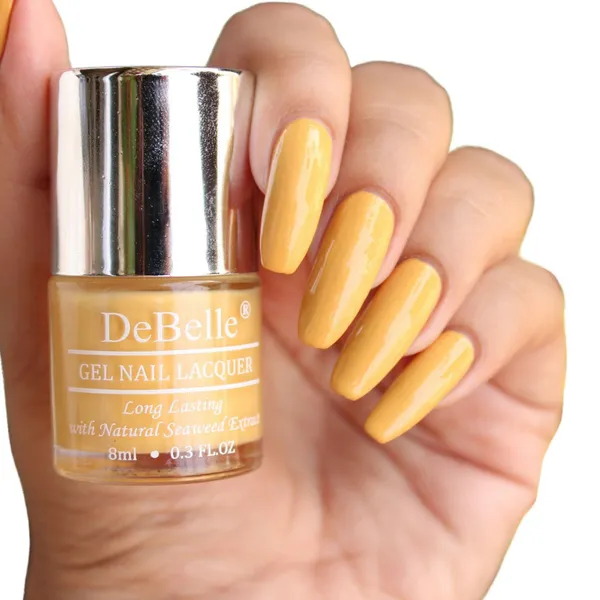 DeBelle_Gel_Nail_Lacquer_Yellow_Topaz_Mustard_Yellow_Nail_Polish_8_Ml