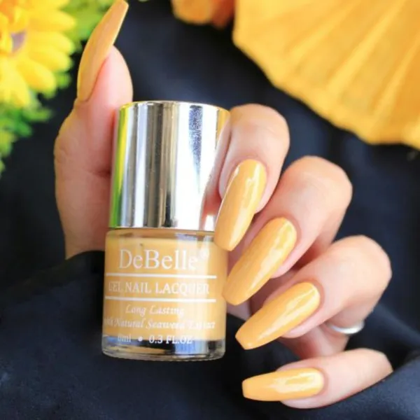 DeBelle_Gel_Nail_Lacquers_Combo_Of_3_Fuschia_Rose_Coco_Bean_And_Yellow_Topaz_8_Ml_Each