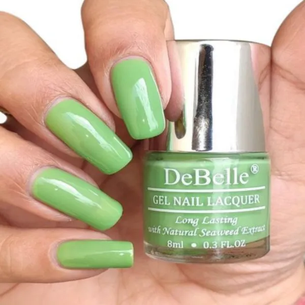 DeBelle_Gel_Nail_Lacquer_Mystique_Green_Pastel_Green_Nail_Polish_8_Ml