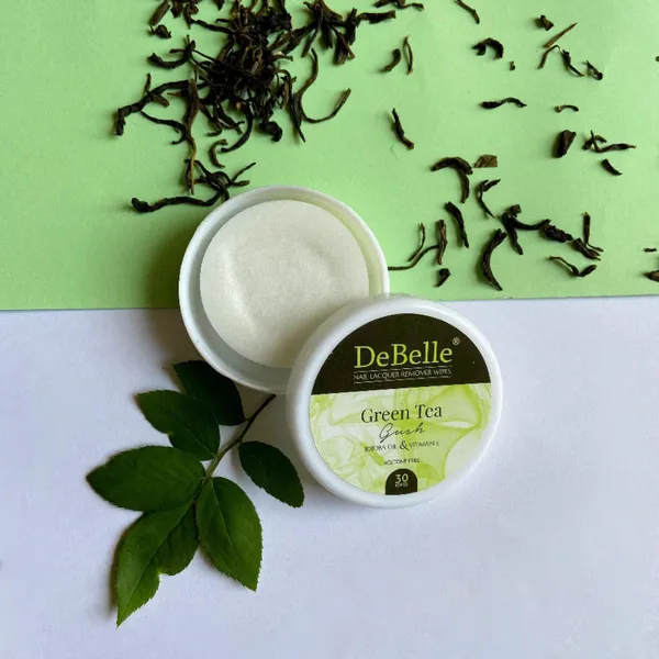 DeBelle_Nail_Lacquer_Remover_Wipes_Green_Tea_Gush