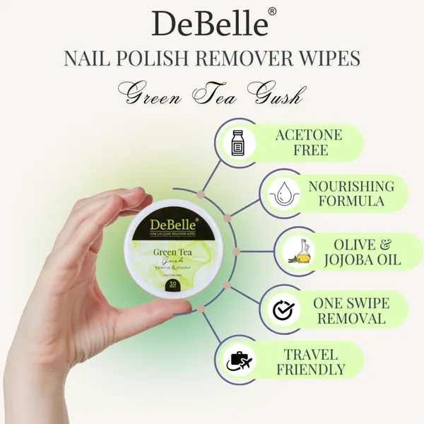 DeBelle_Nail_Lacquer_Remover_Wipes_Green_Tea_Gush