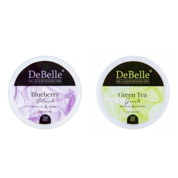 DeBelle_Nail_Lacquer_Remover_Wipes_Blueberry_Blush_Green_Tea_Gush_Combo