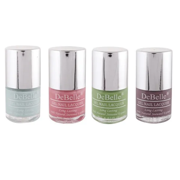 DeBelle_Gel_Nail_Lacquers_Combo_Set_Of_4_Mint_Amour_Miss_Bliss_Mystique_Green_Majestique_Mauve