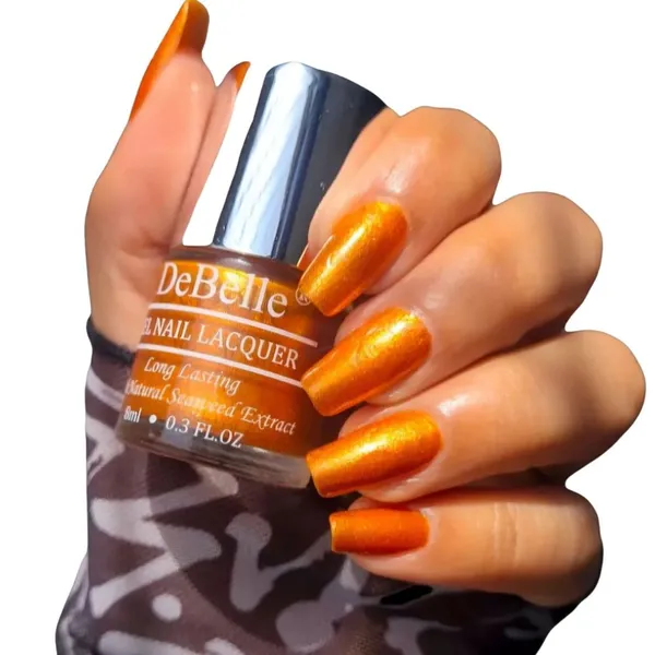 DeBelle_Gel_Nail_Lacquer_Aurora_Amber_With_Copper_Orange_Glitter_Nail_Polish_8_Ml
