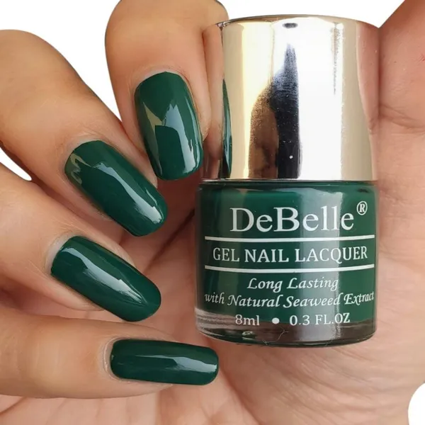 DeBelle_Gel_Nail_Lacquer_Hyacinth_Folio_Bottle_Green_Nail_Polish_8_Ml