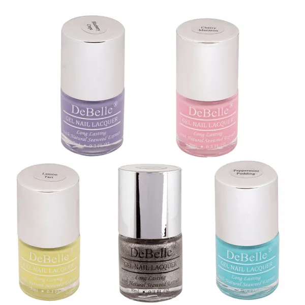 DeBelle_Gel_Nail_Lacquer_Combo_Of_5_Cherry_Cola_Pastels