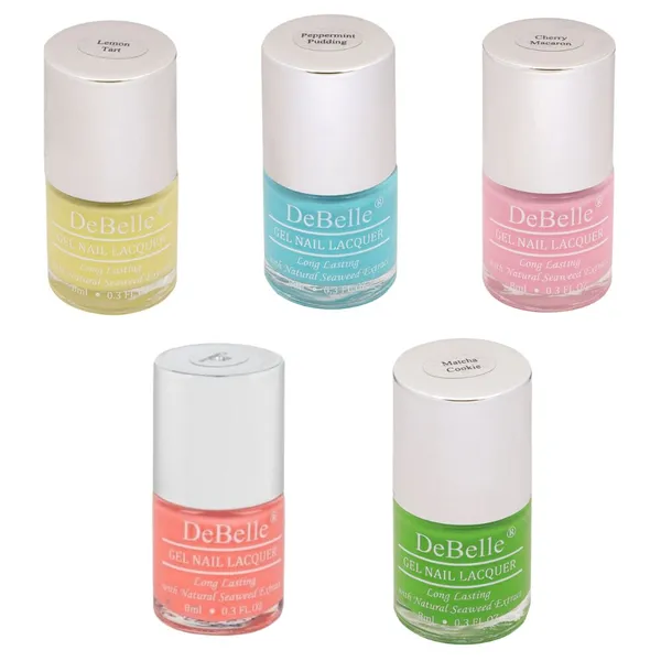 DeBelle_Gel_Nail_Lacquers_Combo_Set_Of_5_Kiwi_Lime_Pastels