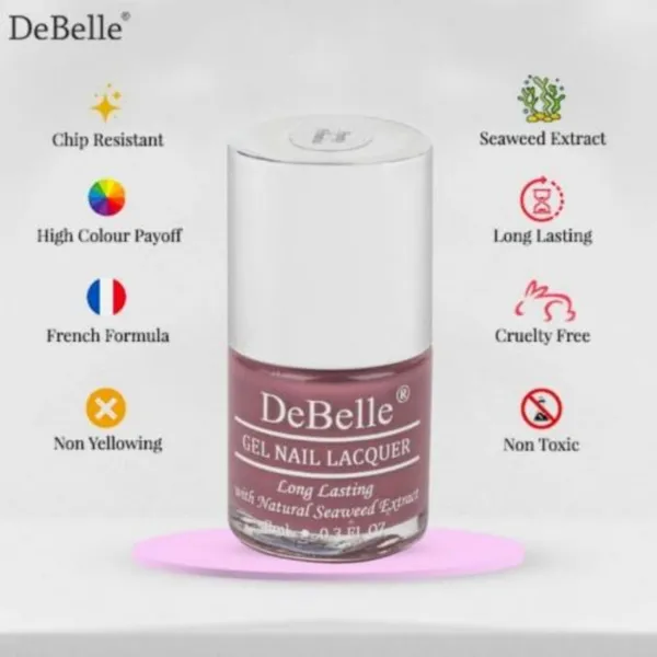 DeBelle_Gel_Nail_Lacquer_Pretty_Petunia_Lime_Lush_Nail_Lacquer_Remover_Wipes_Combo