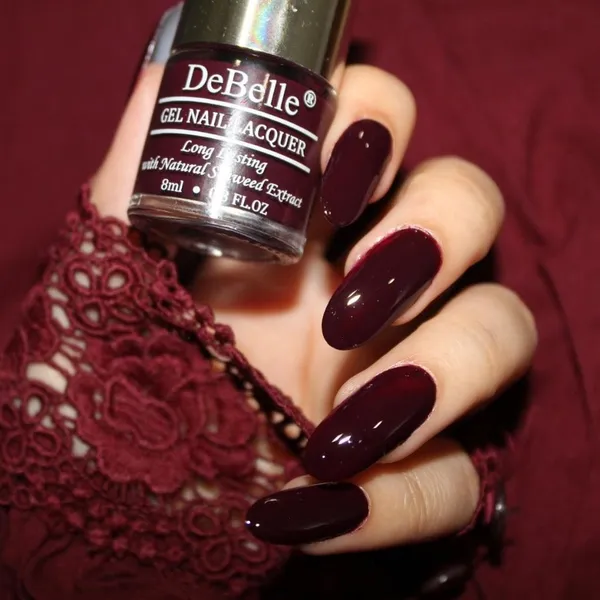 DeBelle_Gel_Nail_Lacquer_Glamorous_Garnet_Lime_Lush_Nail_Lacquer_Remover_Wipes_Combo