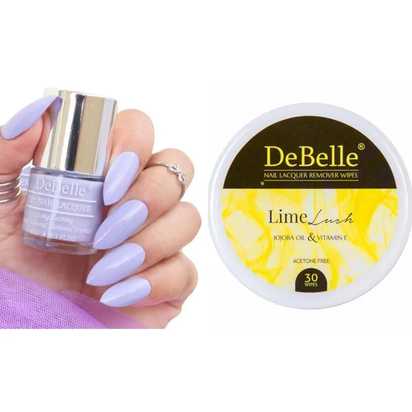 DeBelle_Gel_Nail_Lacquer_Blueberry_Bliss_Lime_Lush_Nail_Lacquer_Remover_Wipes_Combo