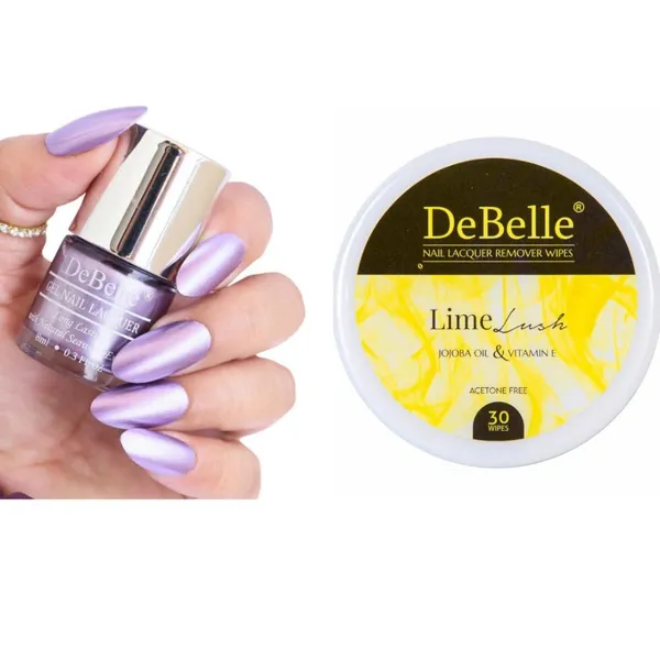 DeBelle_Gel_Nail_Lacquer_Chrome_Wine_Lime_Lush_Nail_Lacquer_Remover_Wipes_Combo